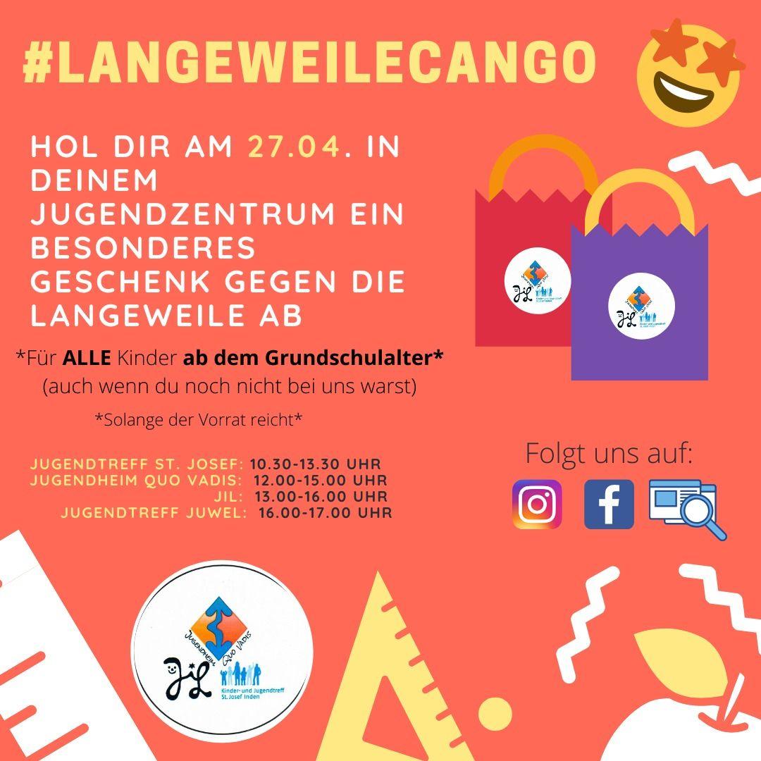 Langeweile can go Aktion 27. April