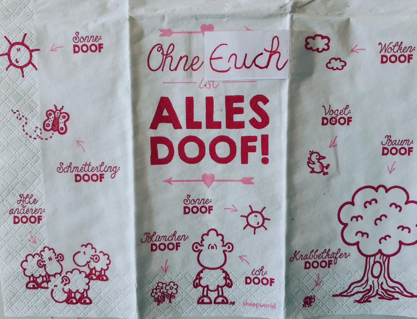 Ohne euch ist alles doof (c) Doris Keil